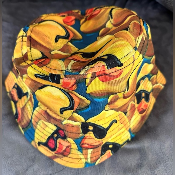 Unisex Rubber Duck Bucket Hat Fisherman Hat Beach Travel Sun Hat Outdoor Cap - Picture 9 of 12